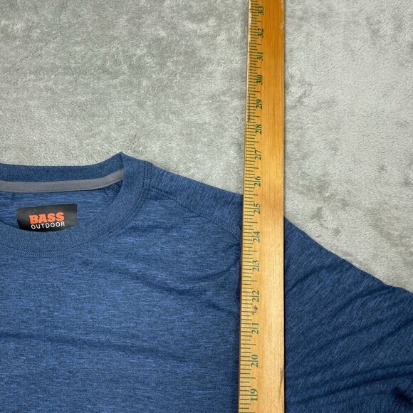 Bass Outdoor Mens Blue Short Sleeve Performance T-Shirt S NWT  6293 - Picture 6 of 8